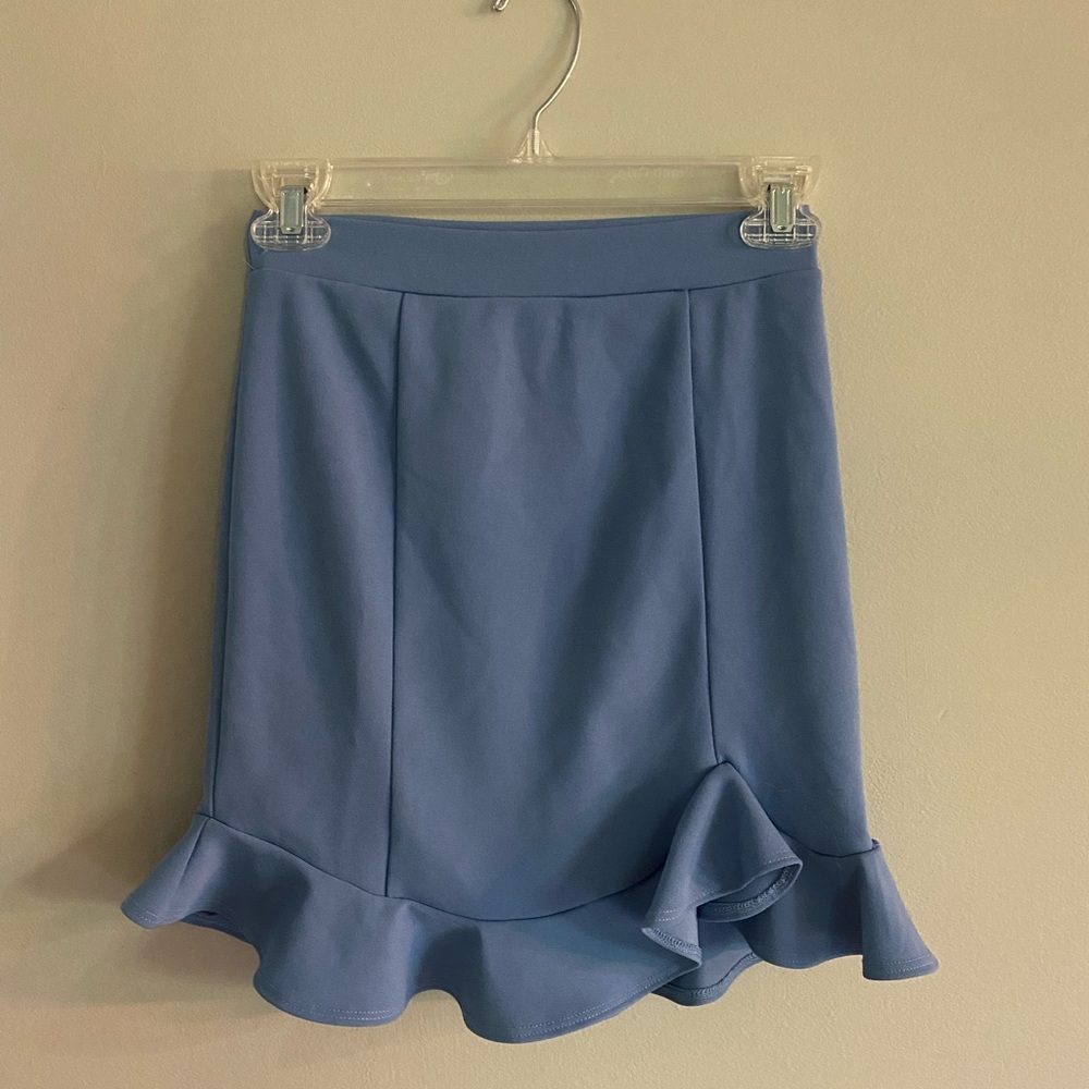 Blue skirt